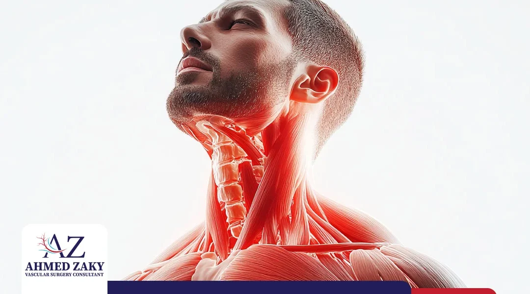 أعراض انسداد الشريان السباتي في الرقبة